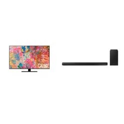 TV QLED 4K 55" 139 Cm - QE55Q80B 2022 + Samsung HW-Q600B