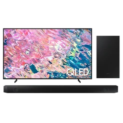TV Samsung QLED 55" 139cm - QE55Q60B-2022 + Samsung HW-Q600B