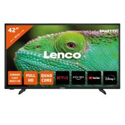 Lenco 42" Smart TV Android, Full HD LED-4243BK Noir
