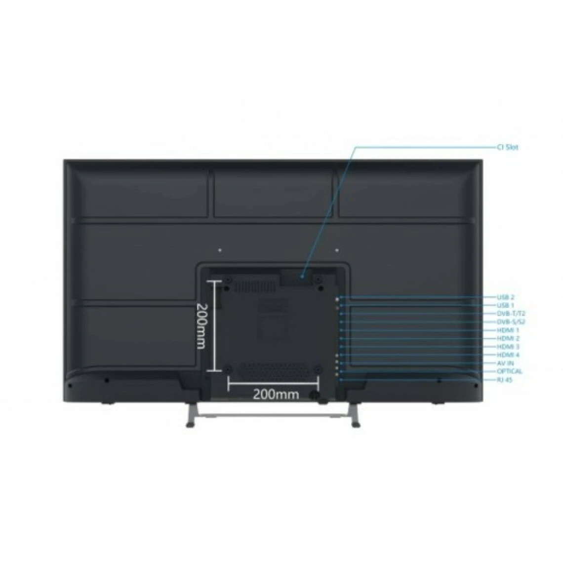 Smart-Tech 50QA20V3 Téléviseur 50" QLED 4K UHD 60Hz Bluetooth USB Ethernet Arge... 4 Smart-Tech 50QA20V3 Téléviseur 50" QLED 4K UHD 60Hz Bluetooth USB Ethernet Arge... – Image 4