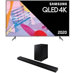 Samsung TV QLED 4K 50" 127 Cm - QE50Q67T 2020 + Barre De Son 2.1 - HW-Q60T 202...