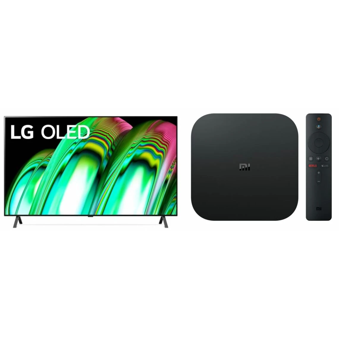 LG TV OLED 55" 139 Cm - OLED55A26LA - 2022 + Mi Box TV S - Passerelle Mul... 1 LG TV OLED 55" 139 Cm - OLED55A26LA - 2022 + Mi Box TV S - Passerelle Mul...