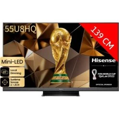 HISENSE TV QNED 4K 139 Cm 55U8H