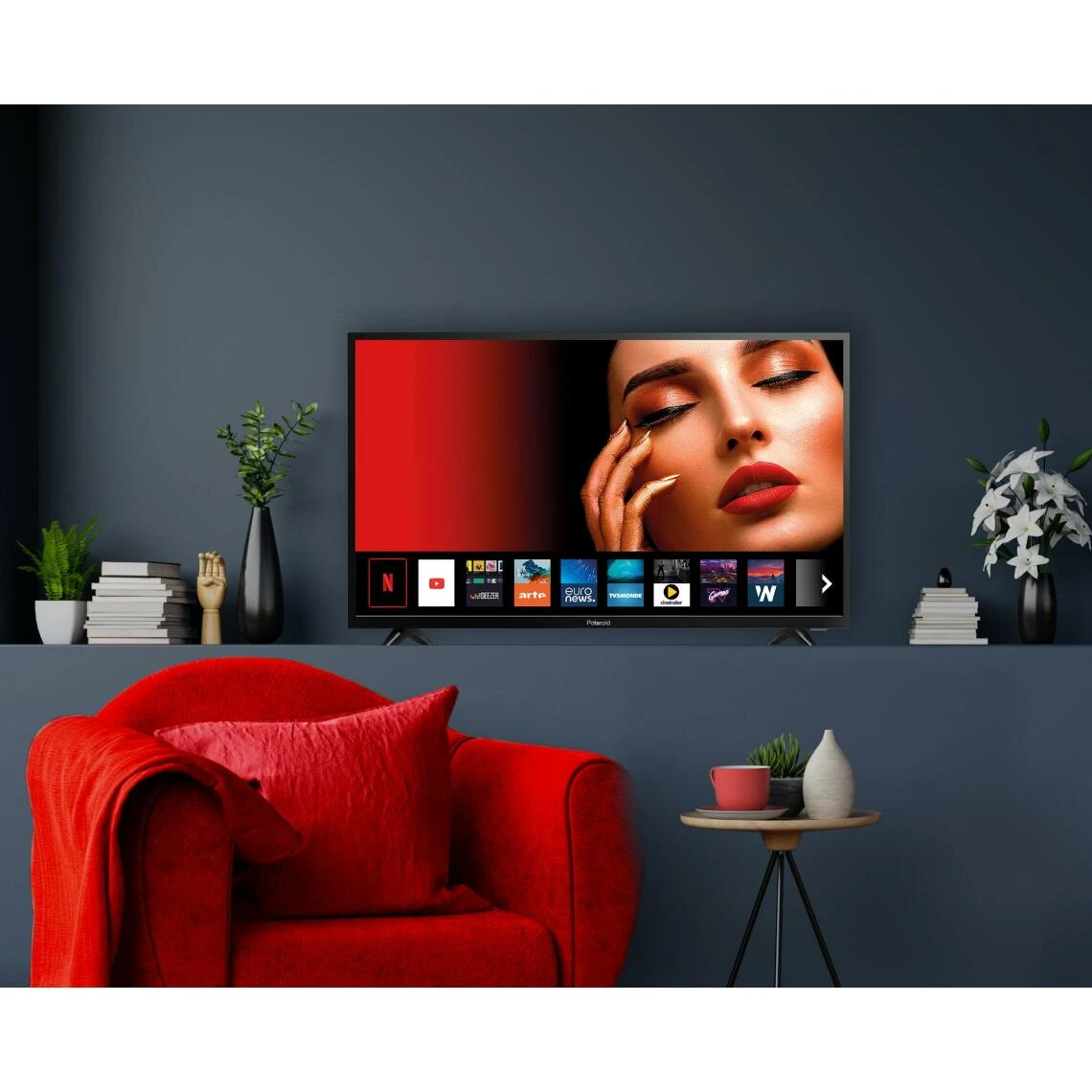 Polaroid Smart TV 32'' HD Netflix YouTube PrimeVideo Screencast USB HDMI 2 Polaroid Smart TV 32'' HD Netflix YouTube PrimeVideo Screencast USB HDMI – Image 2